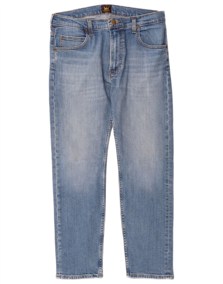 Lee Dame Rider Straight Jeans W32 L28 Blå Bomuld