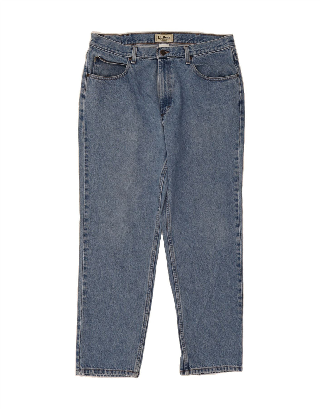 L.L.BEAN Womens Classic Fit Slim Jeans W36 L30  Blue Cotton Vintage L.L.Bean and Second-Hand L.L.Bean from Messina Hembry 
