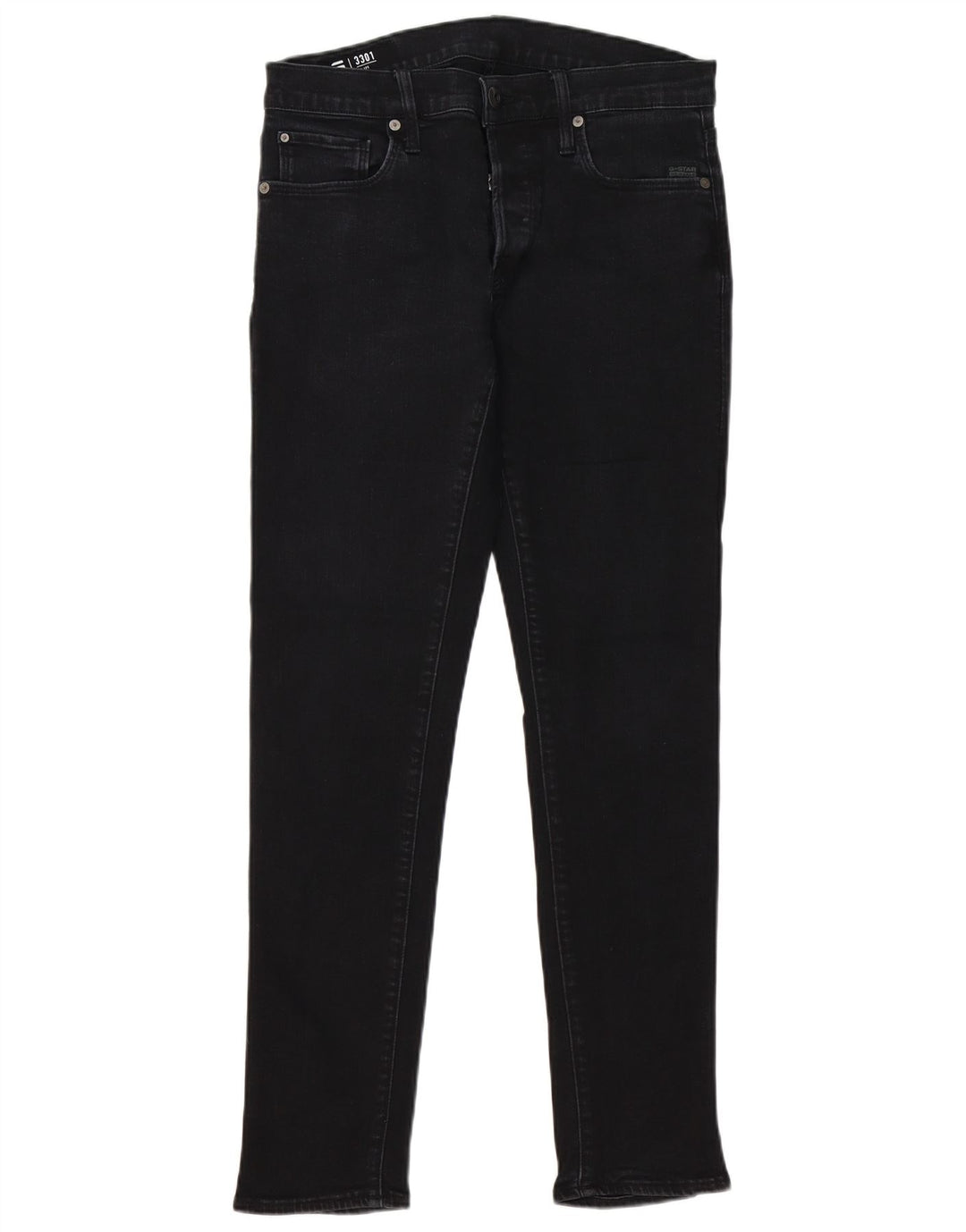 G-Star Herre 3301 Slim Jeans W30 L32 Sort