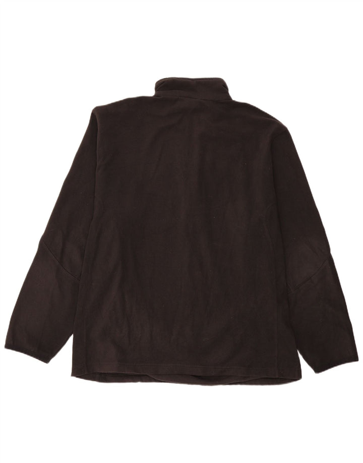 Adidas Fleece Jumper med lynlås til mænd XL Sort Polyester