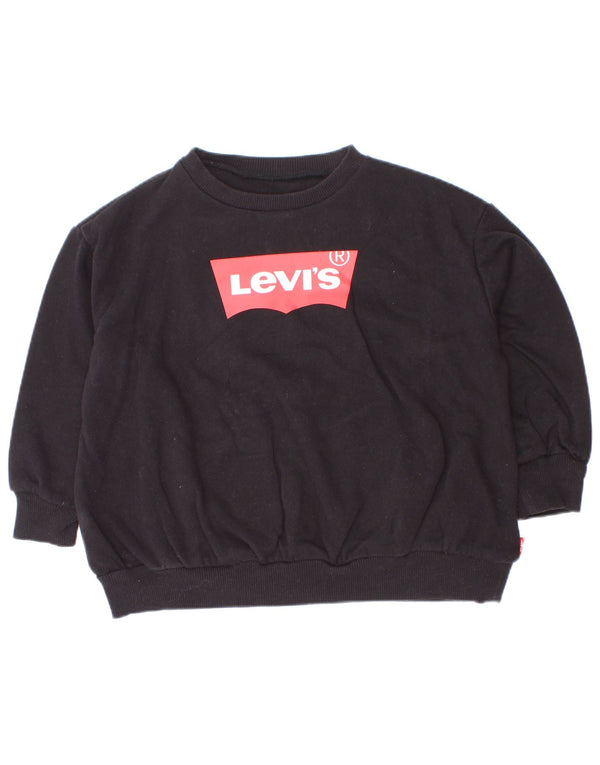 Levi's Baby Boys Grafisk Sweatshirt Jumper 18-24 måneder Sort Bomuld