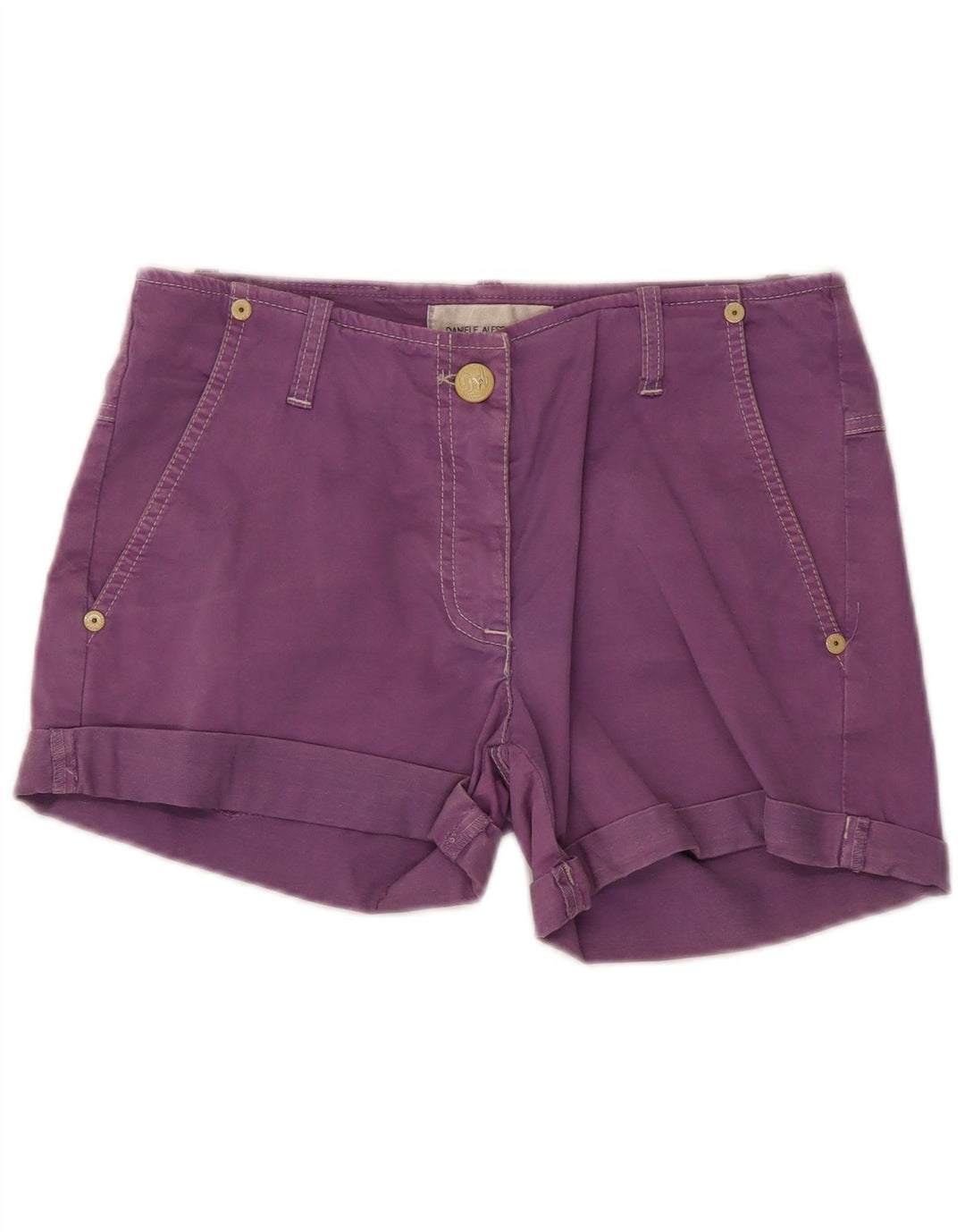 Daniele Alessandrini Dame Hot Pants W27 Small Purple Cotton