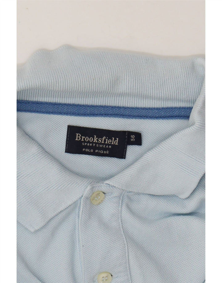 BROOKSFIELD Poloshirt til mænd IT 56 XL Blå Bomuld