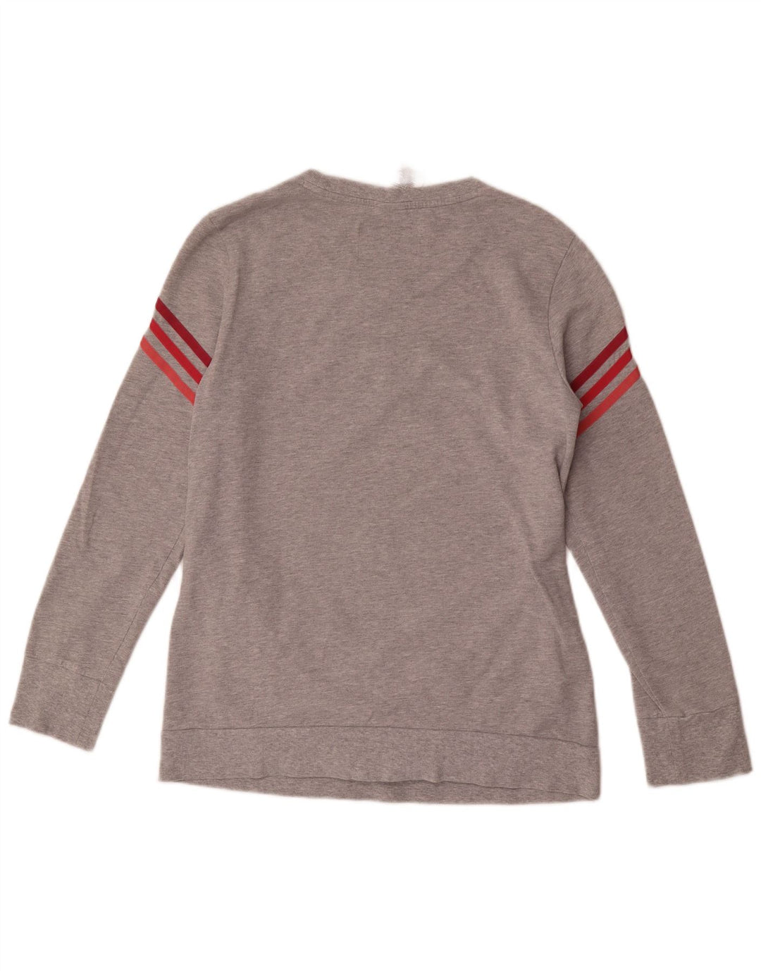 Adidas Dame Sweatshirt Jumper UK 12/14 Medium Grey Flecked Bomuld
