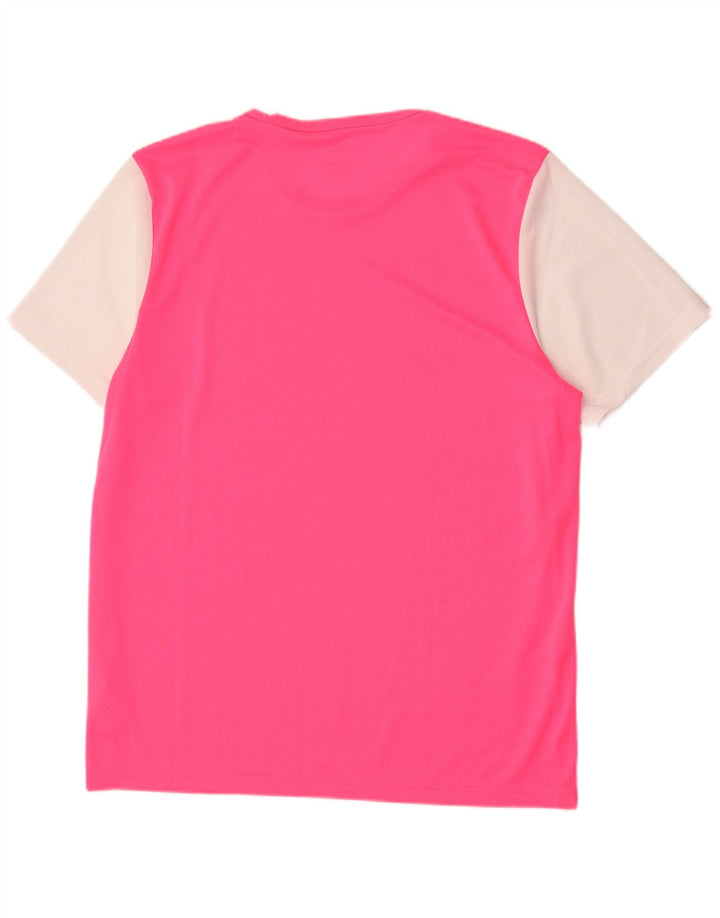 Adidas Herre Aeroready T-Shirt Top Stor Pink Colourblock Polyester
