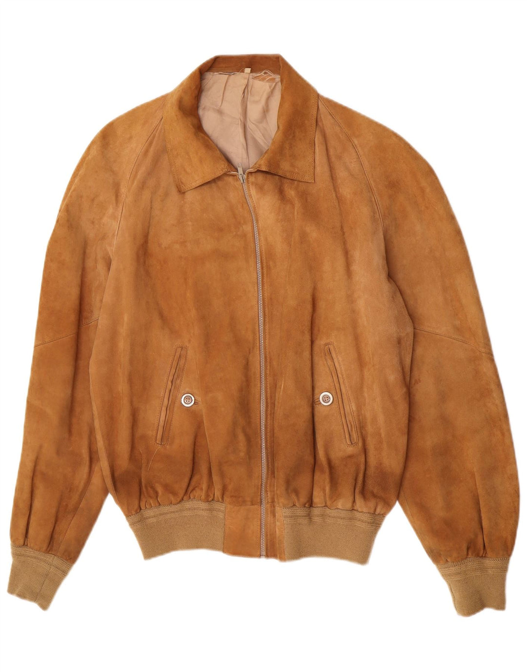 Vintage herre ruskind bomberjakke UK 38 medium brun