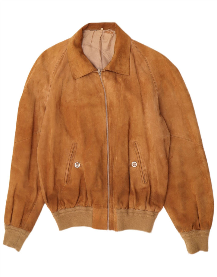 Vintage herre ruskind bomberjakke UK 38 medium brun