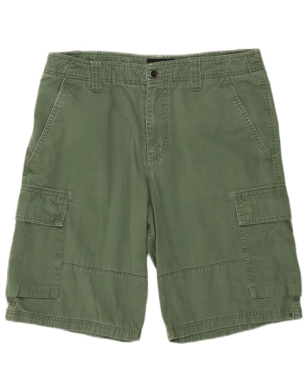 Hurley Herre Cargo Shorts W34 Stor grøn bomuld