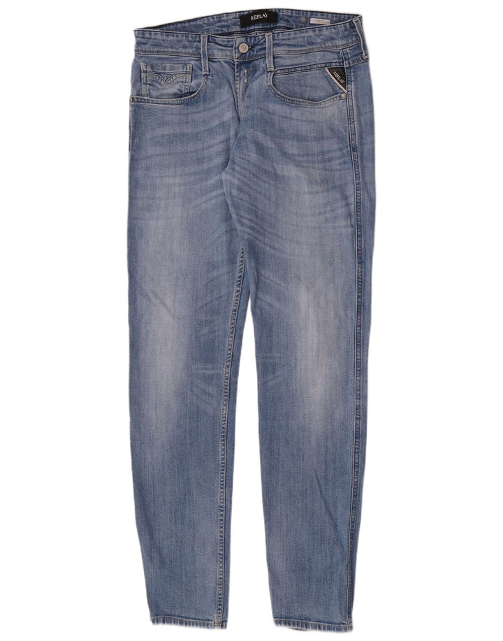Replay Dame Anbass Slim Jeans W33 L31 Blå