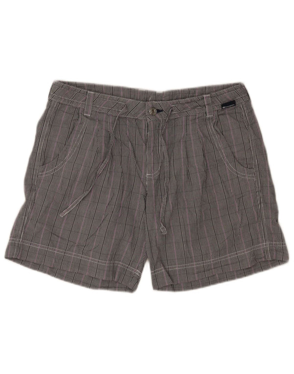 Champion Kvinder Casual Shorts Medium W30 Grå ternet bomuld