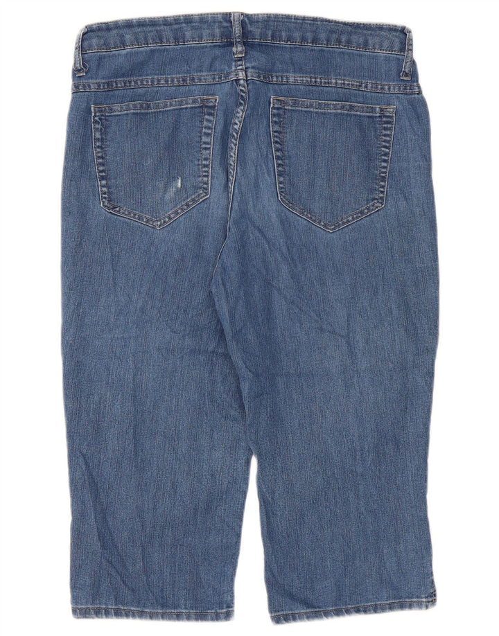 Lee Womens Riders Capri Jeans W34 L18 Blå