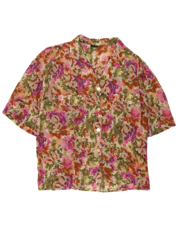 Lorena Womens Short Sleeve Shirt IT 49 XL Multicoloured Floral