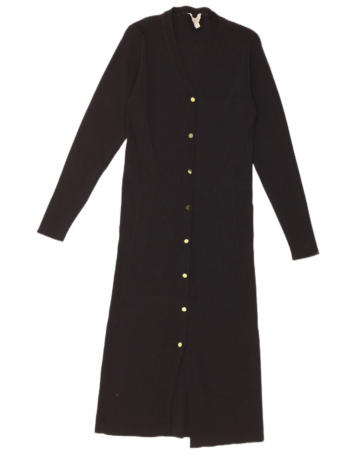 Coast Dame Jumper Dress UK 16 Large Black Nylon