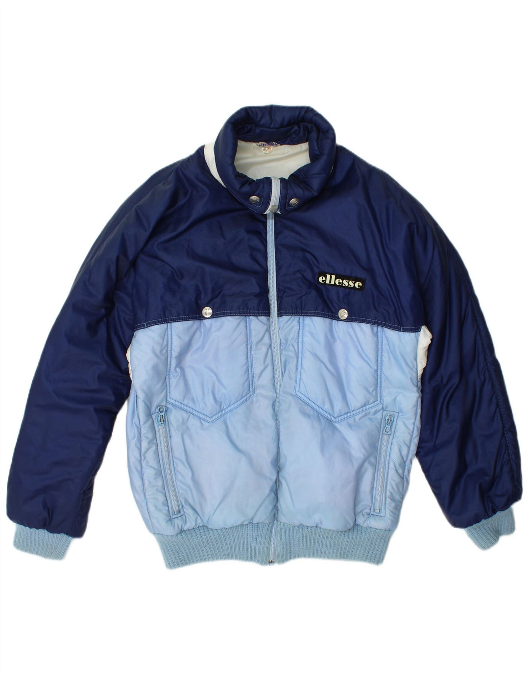 Ellesse Dame Polstret Jakke IT 44 Medium Blue Colourblock