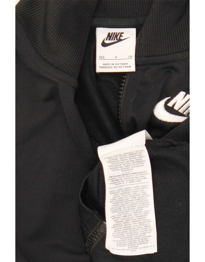 Nike Womens Crop træningsdragt topjakke UK 10 Small Black Polyester