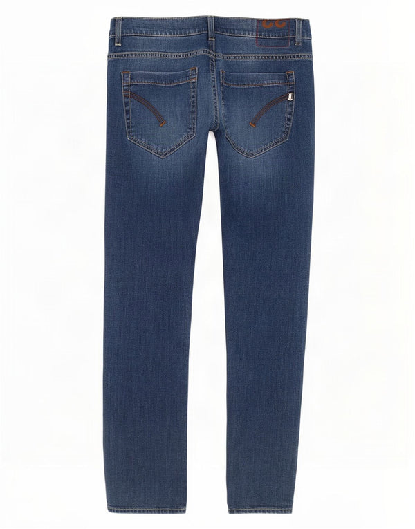 Dondup Dame Slim Jeans W33 L32 Blå Bomuld