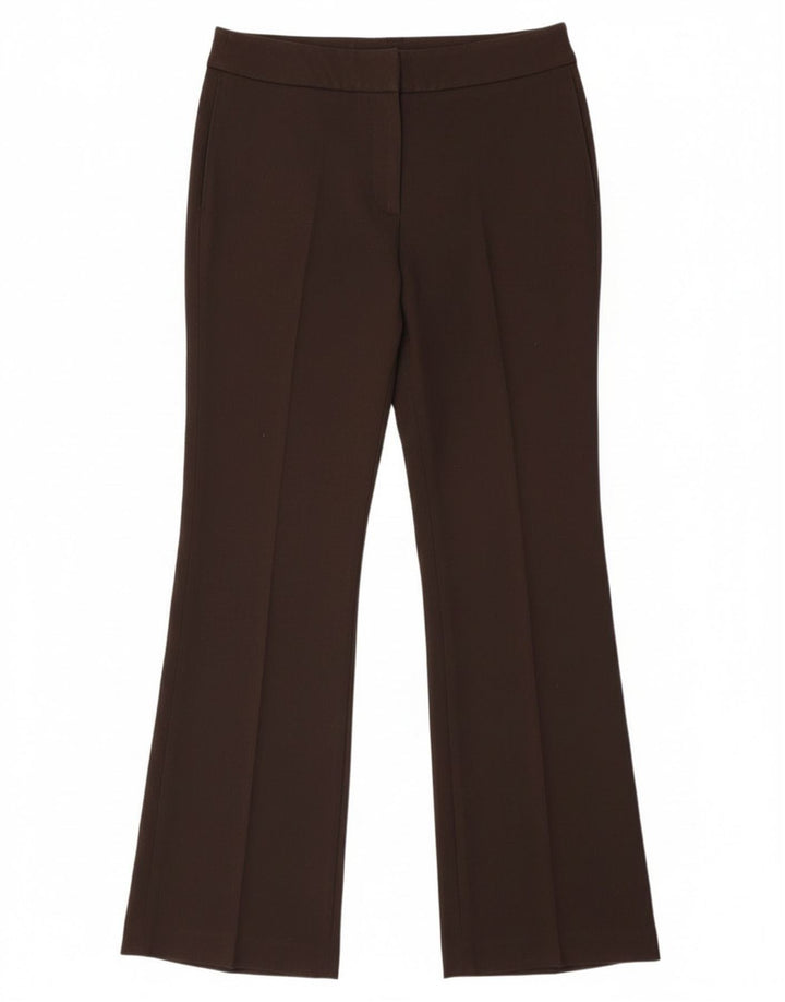 Max Mara Dame Weekend Bootcut Suit Bukser UK 8 Small W27 L30 Brun