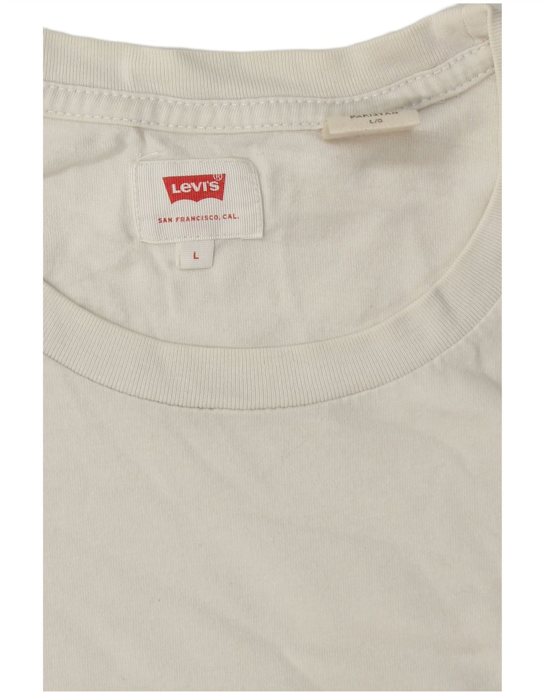 Levi's Herre T-Shirt Top Stor Hvid