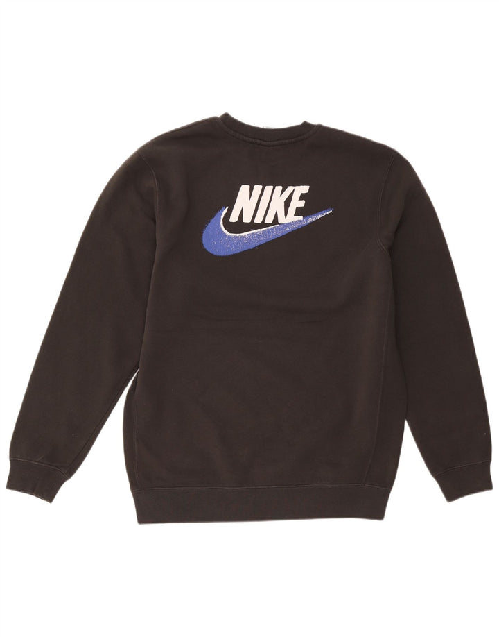 Nike Herre grafisk sweatshirt Jumper Medium Sort Polyester