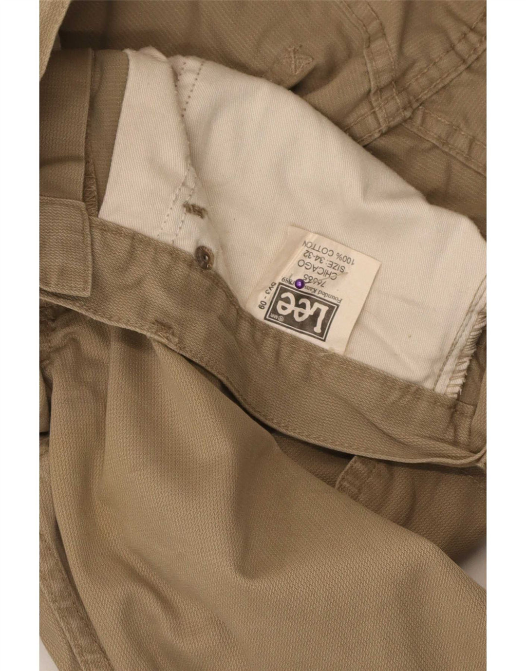 Lee Herre Casual Bukser W34 L32 Beige Bomuld