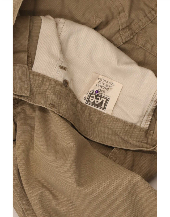 Lee Herre Casual Bukser W34 L32 Beige Bomuld