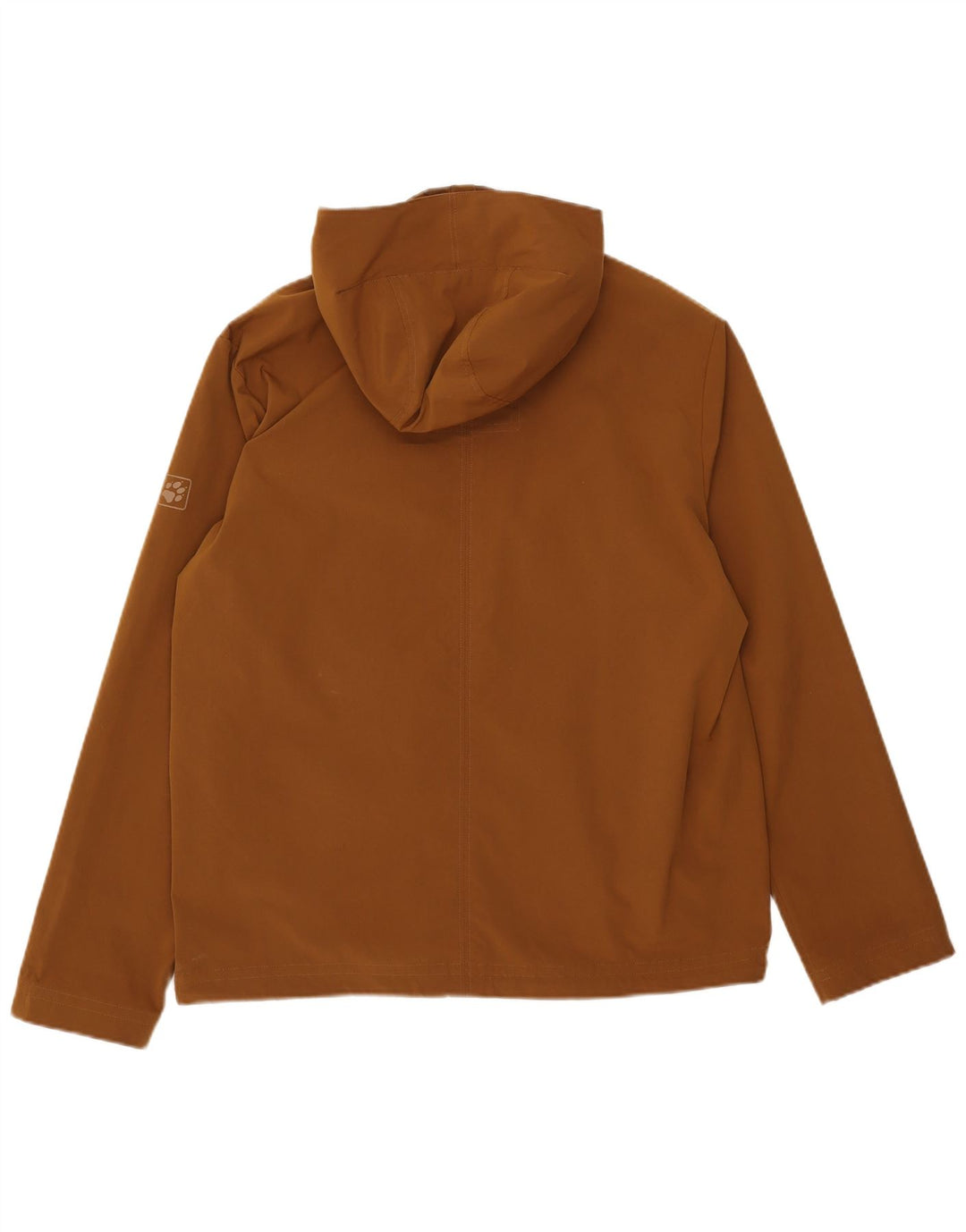 Jack Wolfskin Herre Hooded Windbreaker Jacket UK 36/38 Medium Brown