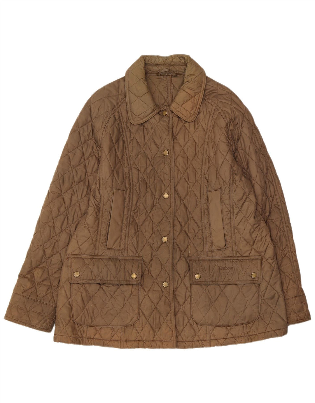 Barbour Quiltet jakke til kvinder UK 18 XL Brun polyamid