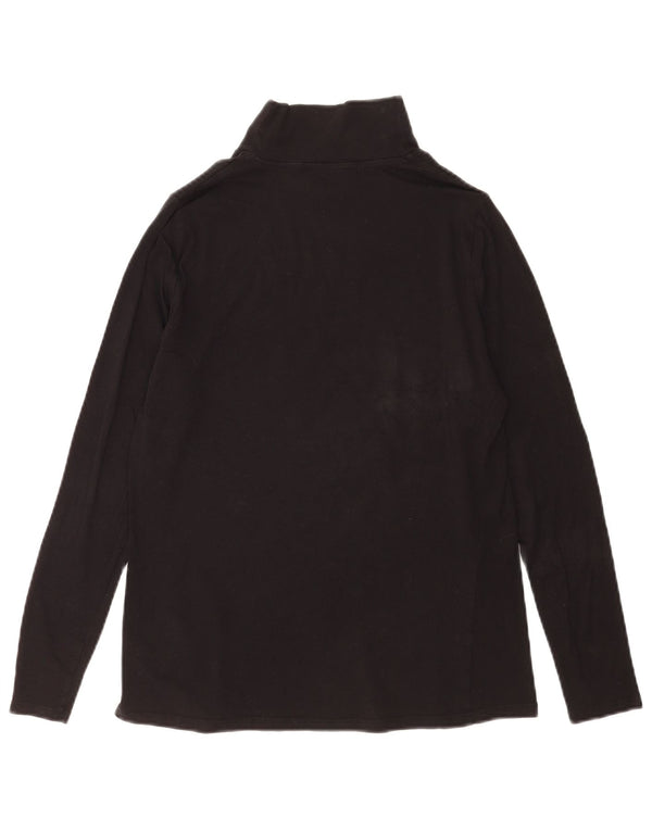 Marks & Spencer Dametop Langærmet UK 14 Medium Sort Bomuld