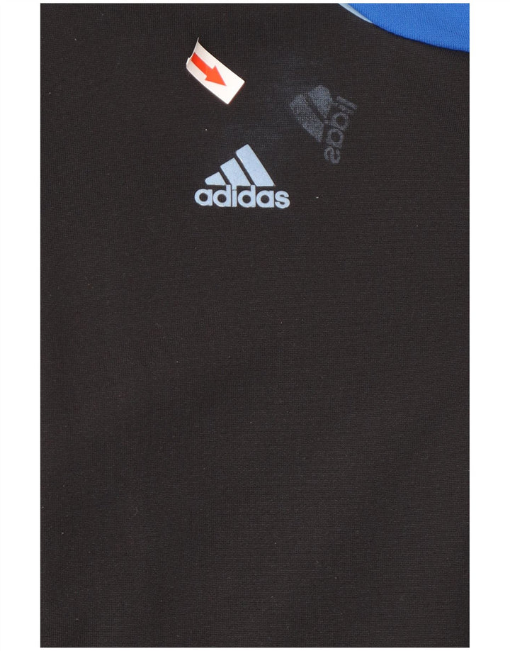 Adidas Hættetrøje med lynlås til mænd Medium Sort Polyester Sports