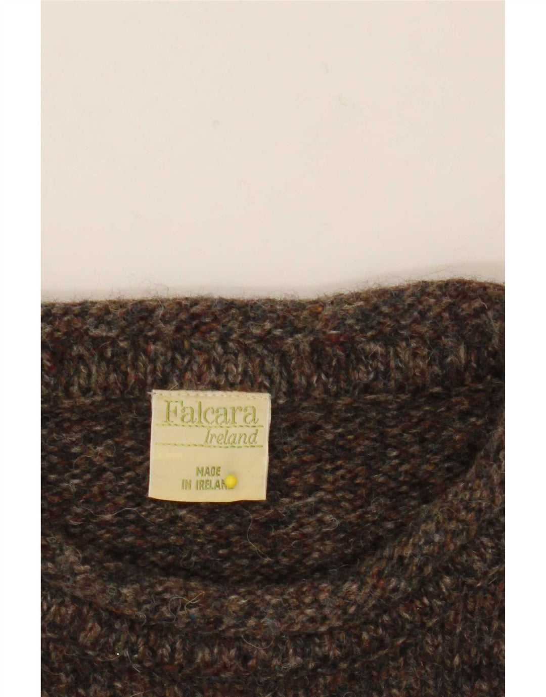 Vintage Dame Boat Neck Jumper Sweater UK 14 Medium Grey Flecked Wool