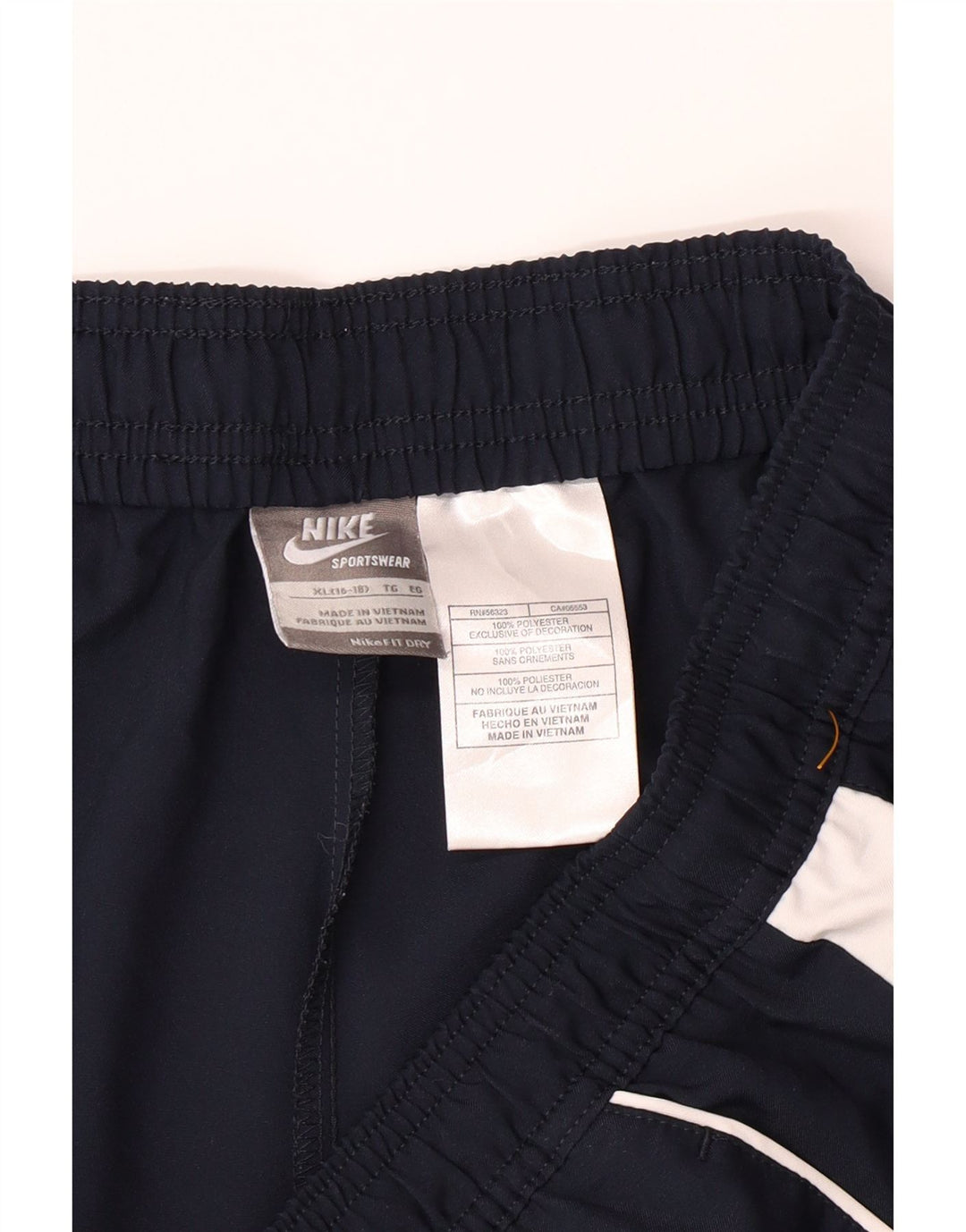 NIKE Womens Sport Shorts UK 16/18 XL Navy Blue Polyester Vintage Nike and Second-Hand Nike from Messina Hembry 