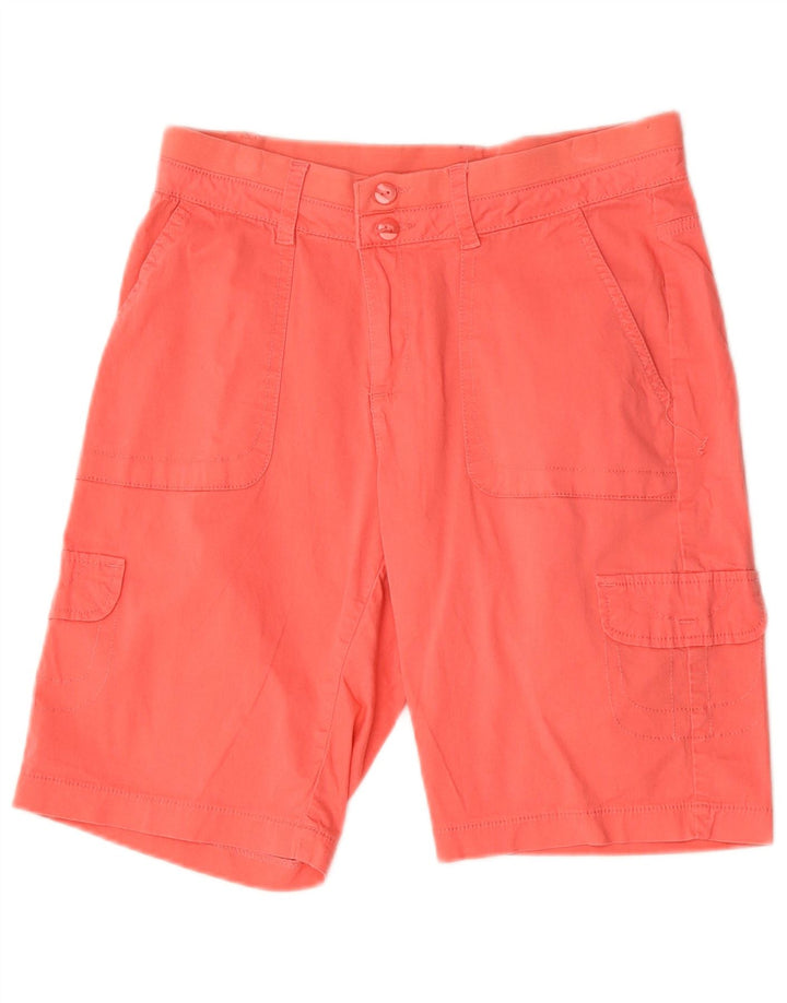 Lee Womens Relaxed Fit Cargo Shorts US 6 Medium W30 Red Bomuld
