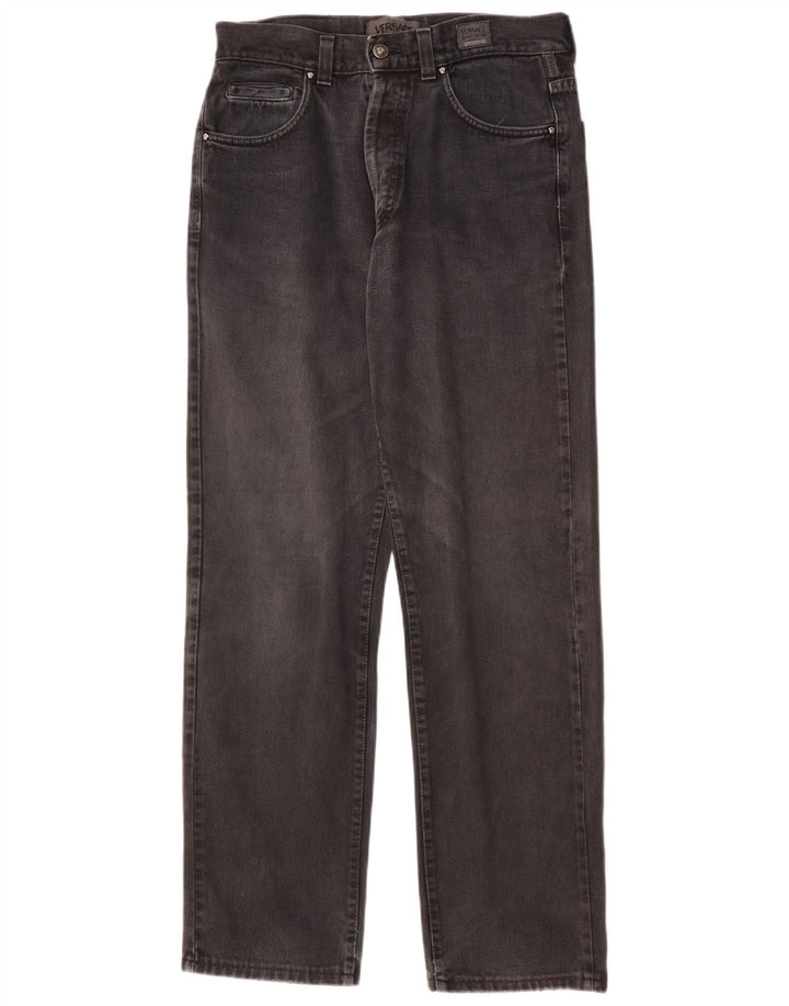 VERSACE Straight jeans til mænd W34 L31 Grå bomuld