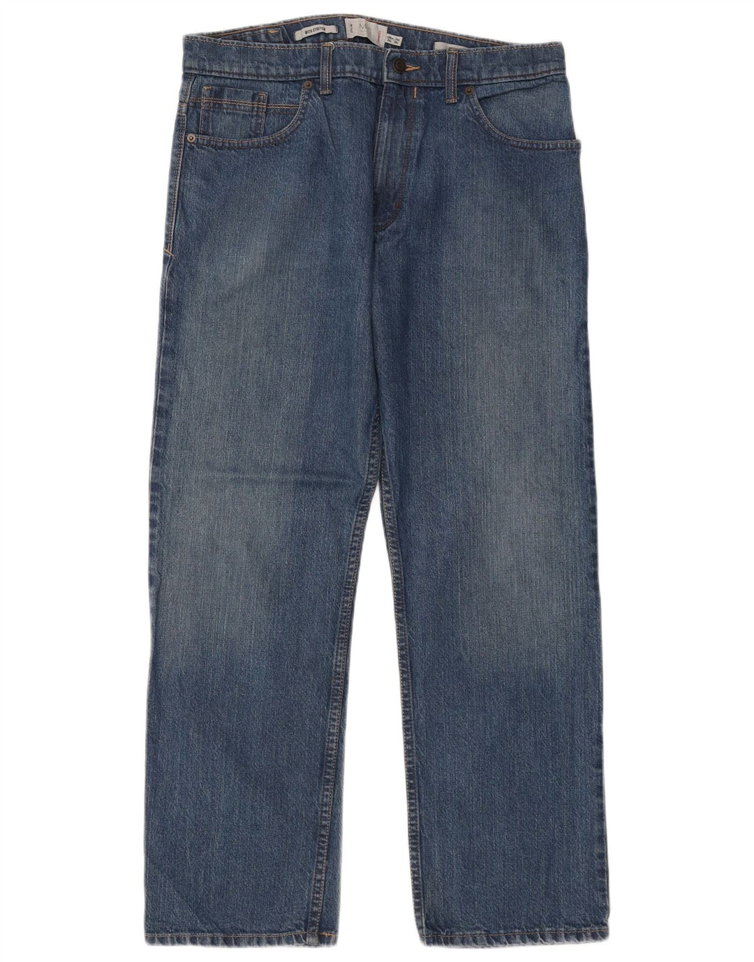 Marks & Spencer Straight Jeans til mænd W34 L29 blå bomuld