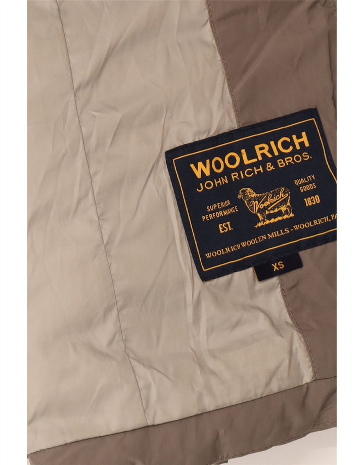 Woolrich Polstret frakke med hætte til kvinder UK 6 XS Grå polyester vinter