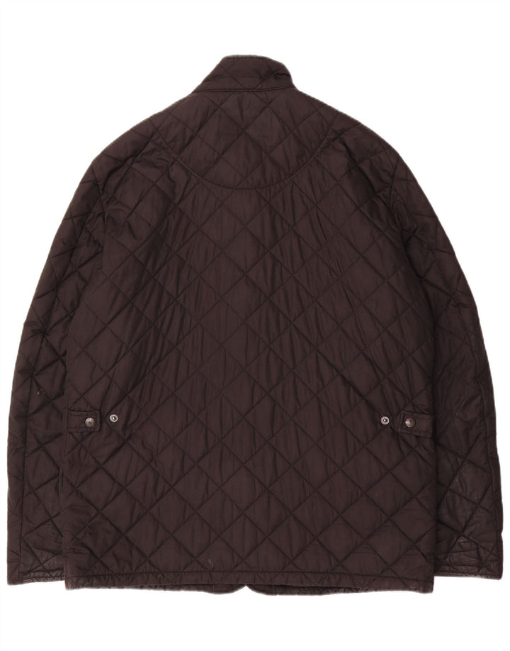 Barbour Herre quiltet jakke UK 40 Stor sort polyester