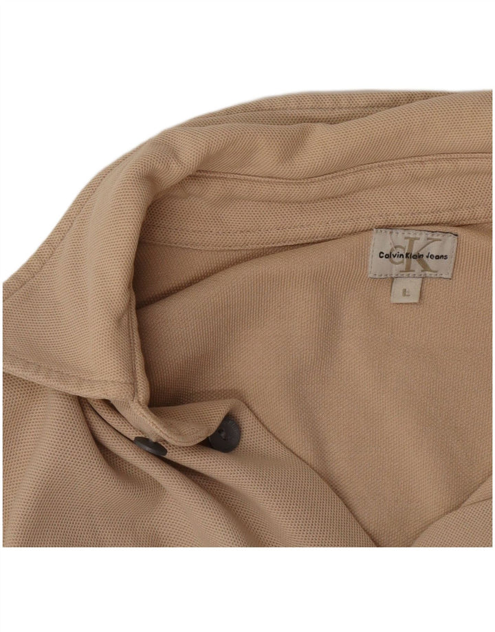 Calvin Klein Jeans Herreskjorte Stor Beige