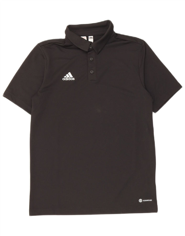 Adidas Boys Aeroready Polo Shirt 13-14 År Sort Polyester