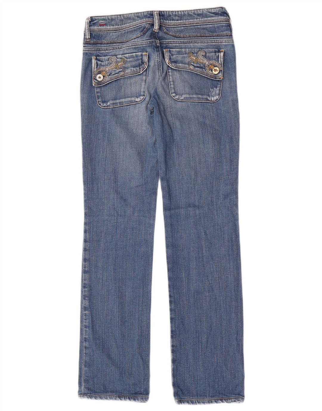 Diesel Dame Muze Straight Jeans W27 L30 Blå Bomuld