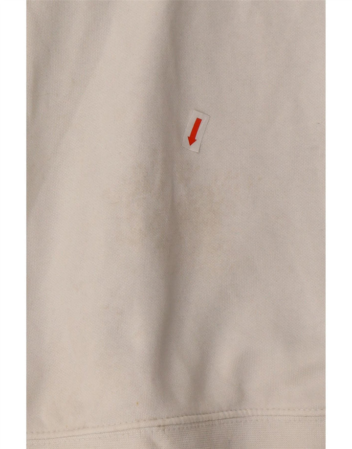 NIKE Mens Hoodie Jumper Medium White Cotton Vintage Nike and Second-Hand Nike from Messina Hembry 
