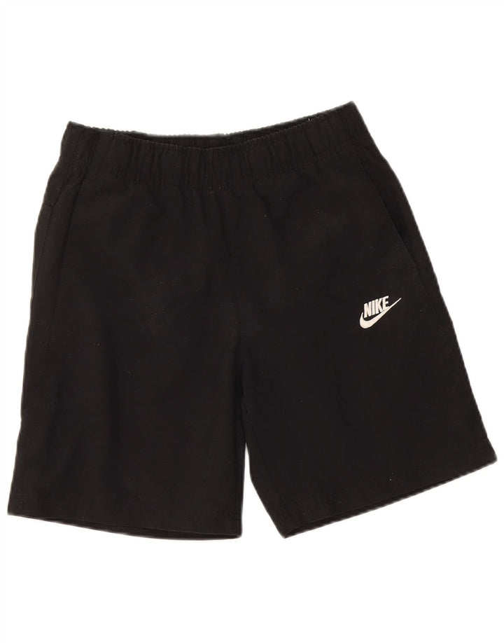 NIKE Boys Sport Shorts 10-11 Years Medium Black Polyester