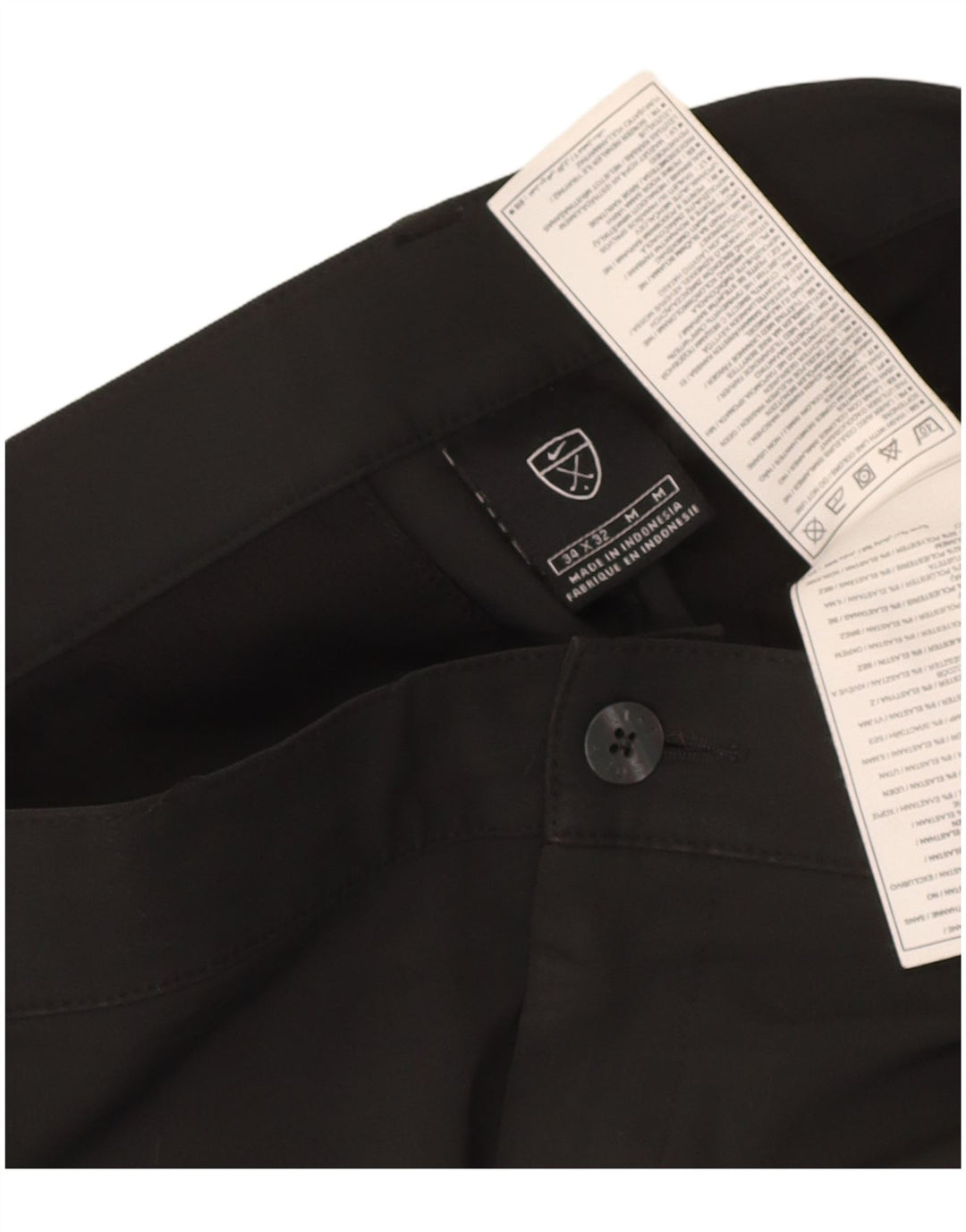 Nike Straight Chino-bukser til mænd W34 L32 Sort polyester
