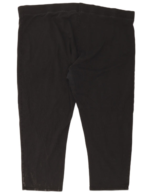Marks & Spencer Dame Capri Leggings UK 32 13XL Sort Bomuld