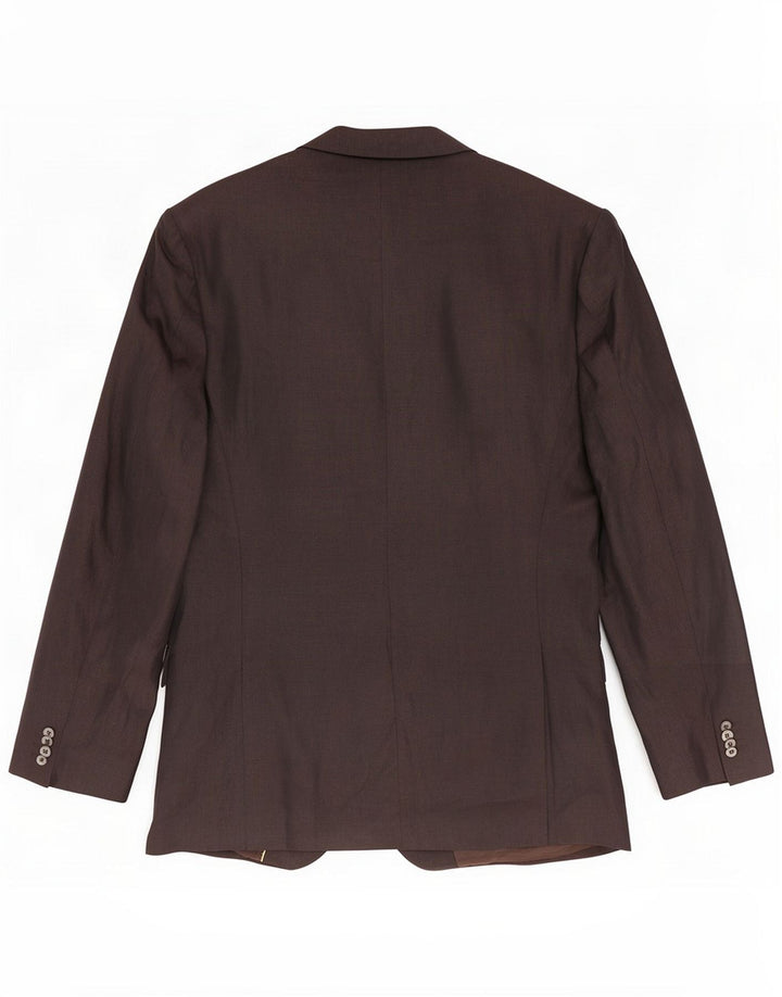 Massimo Dutti Herre 3-knaps blazerjakke EU 56 XL Brun hør
