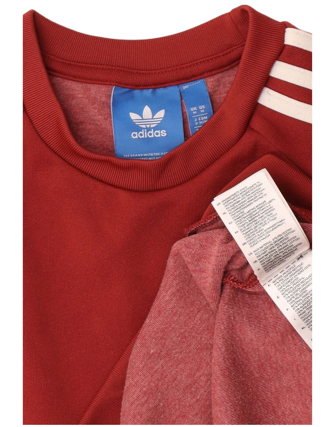 Adidas Sweatshirt Jumper Medium Rød Polyester til mænd
