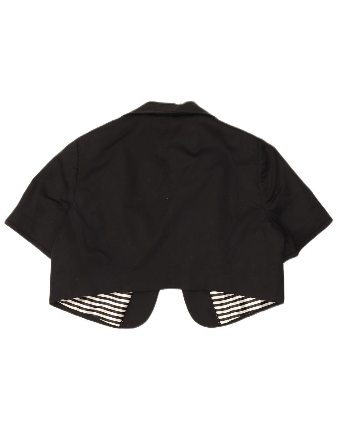 Marks & Spencer Womens Autograph Open Bolero Jacket UK 20 2XL Sort Bomuld