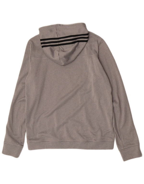 Adidas Herre hættetrøje Jumper Large Grå Flecked Polyester