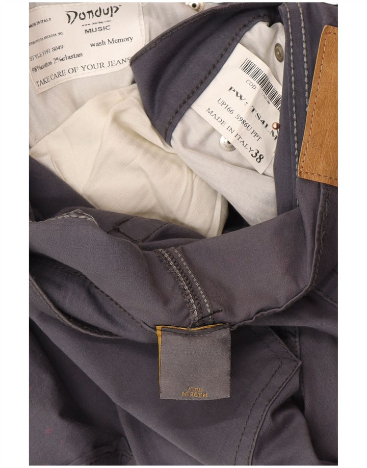 DONDUP Herre Slim Casual Bukser W38 L34 Grå Bomuld