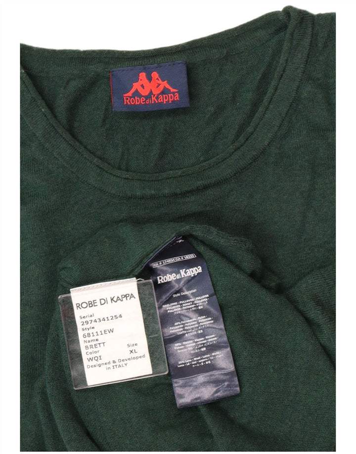 Kappa Herre sweater med rund hals XL Grøn polyamid