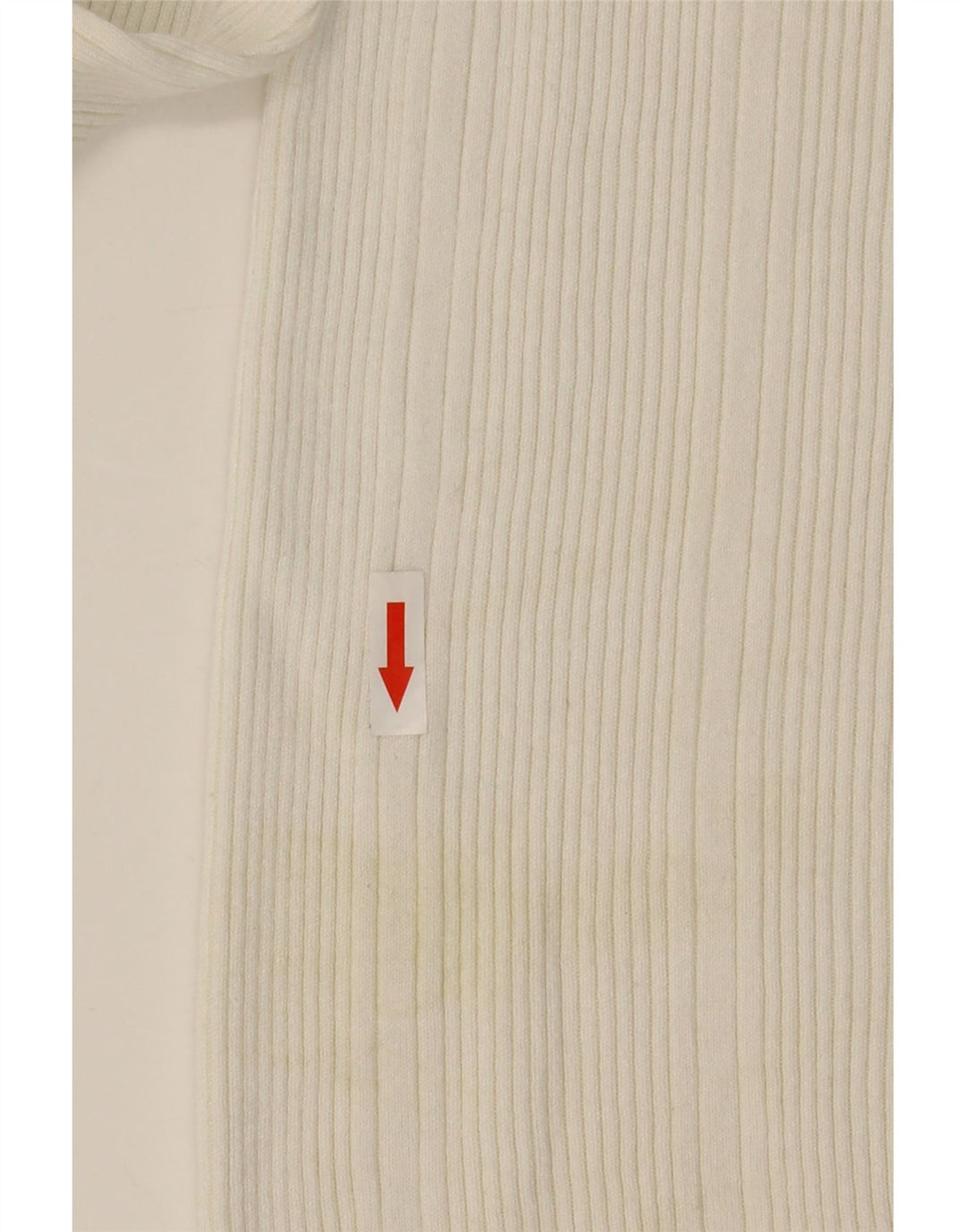 Marks & Spencer langærmet polotrøje til kvinder UK 10 Small White Viscose